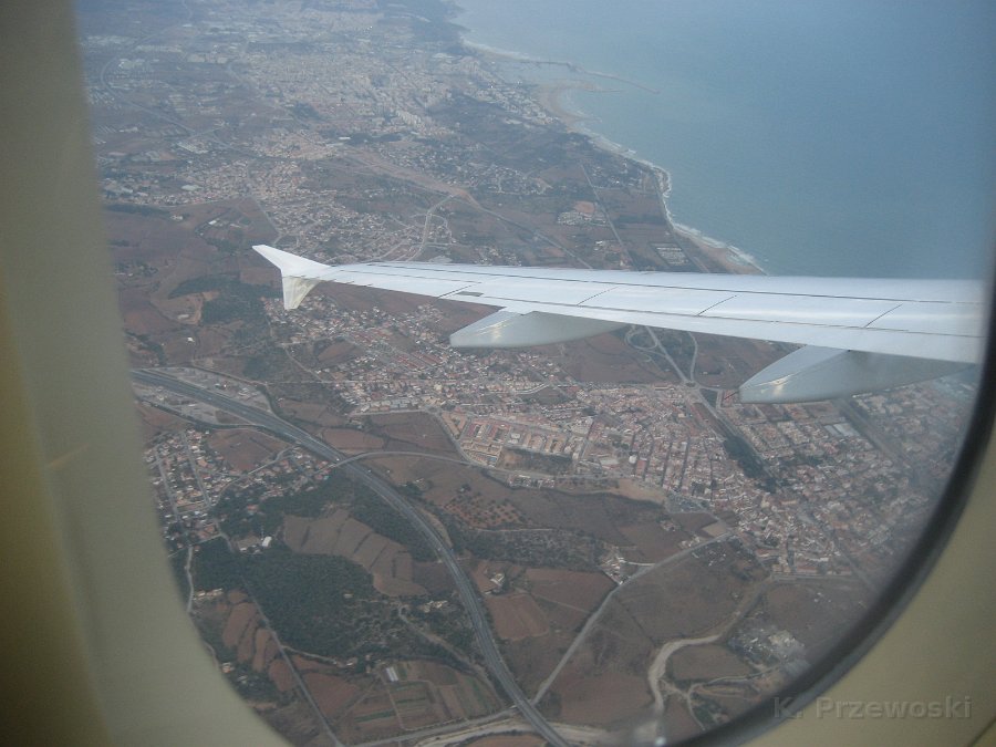 IMG_0455.JPG - Głęboki zakręt przed podejściem do lądowania w Barcelonie